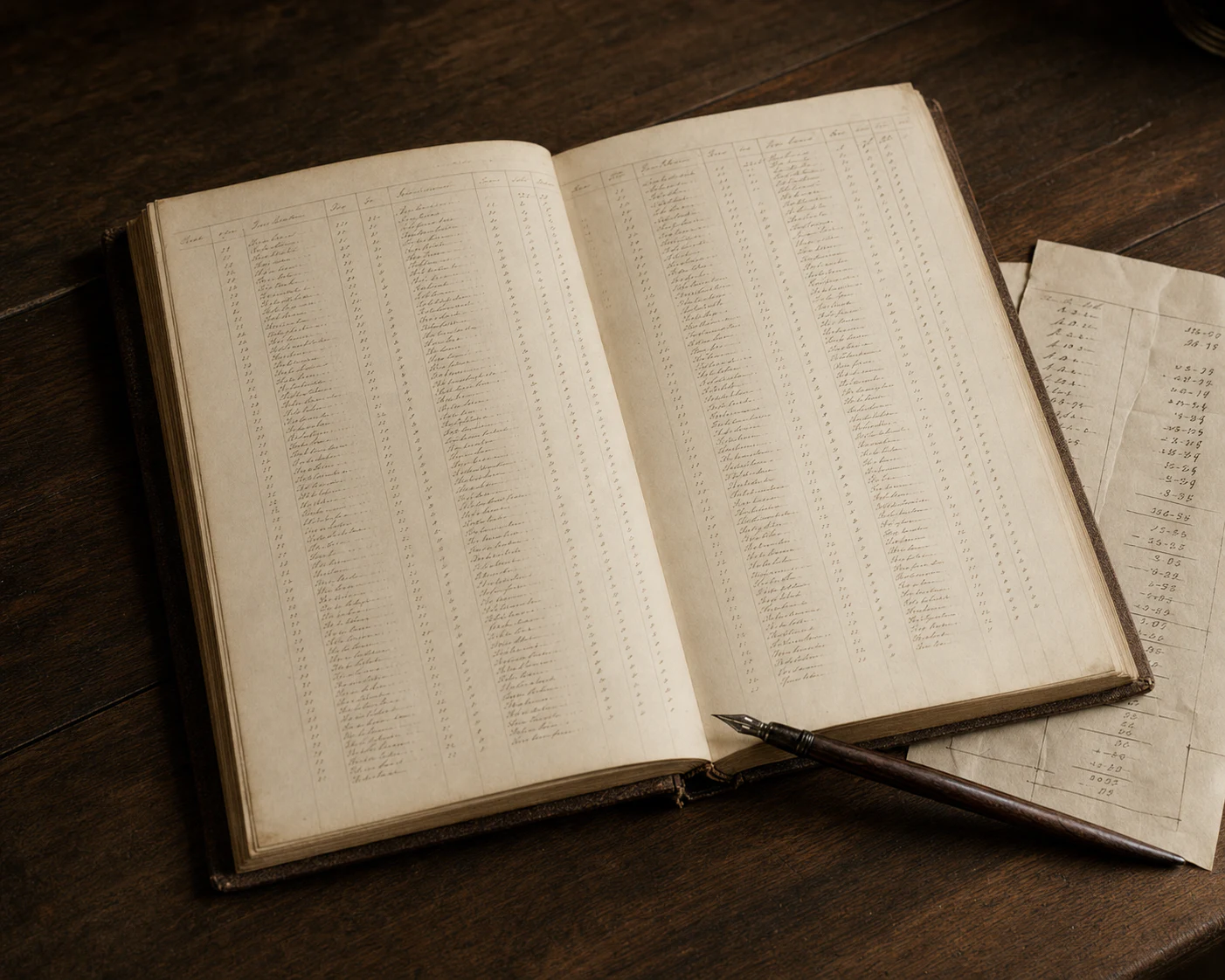 The reader ledger, printer notes and correspondence