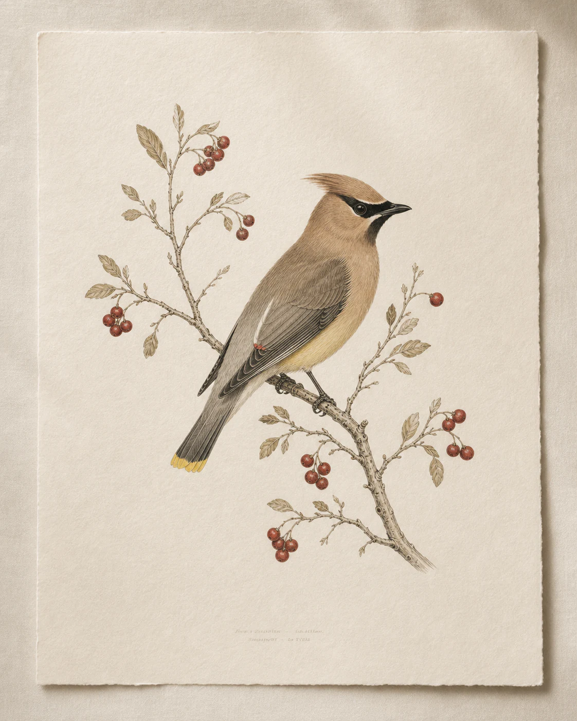 A Fine Art Bird Print, from a Wild Bird Post envelope
